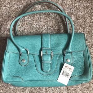 NEW Michael Kors Turquoise Wheatley Satchel
